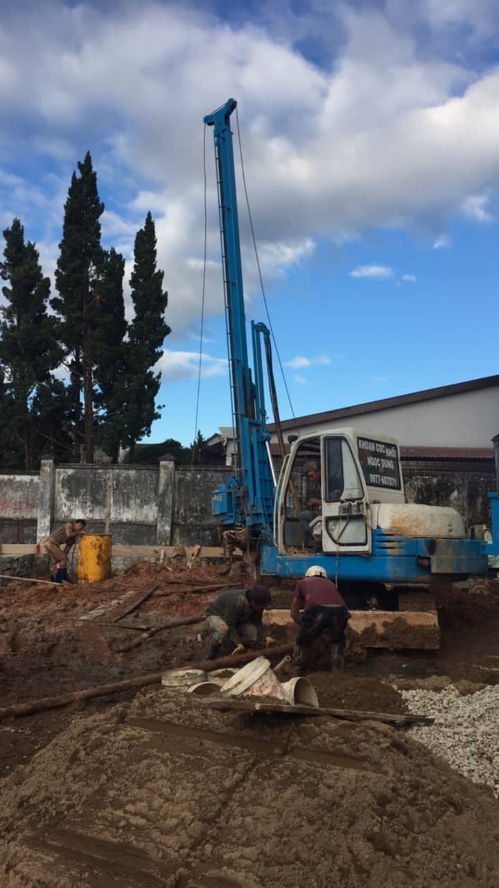khoan cọc nhồi ở Đ&agrave; Lạt